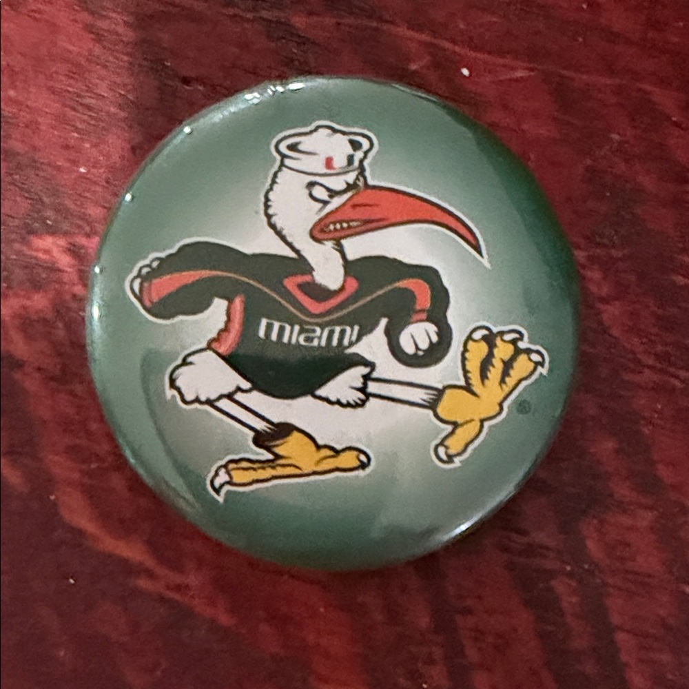 Miami Mascot Button Pin